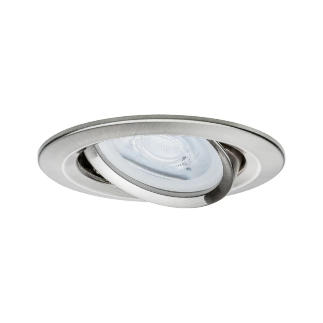 Paulmann LED-inbouwspot Nova 6,5W GU10 staal O84mm - 3-spots