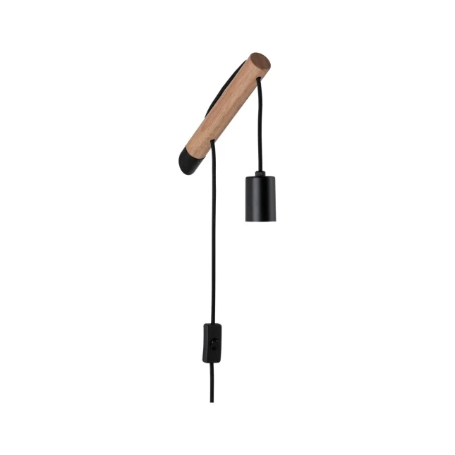 Paulmann WallC Kian WL 1x40W Hout-zwart hout-