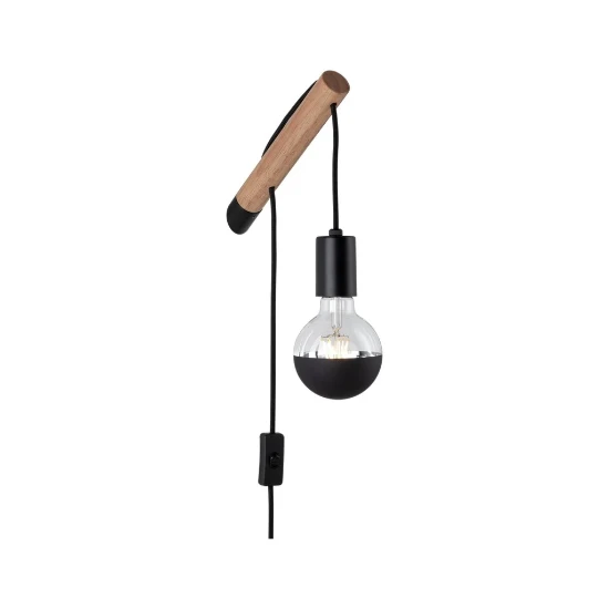Paulmann WallC Kian WL 1x40W Hout-zwart hout-