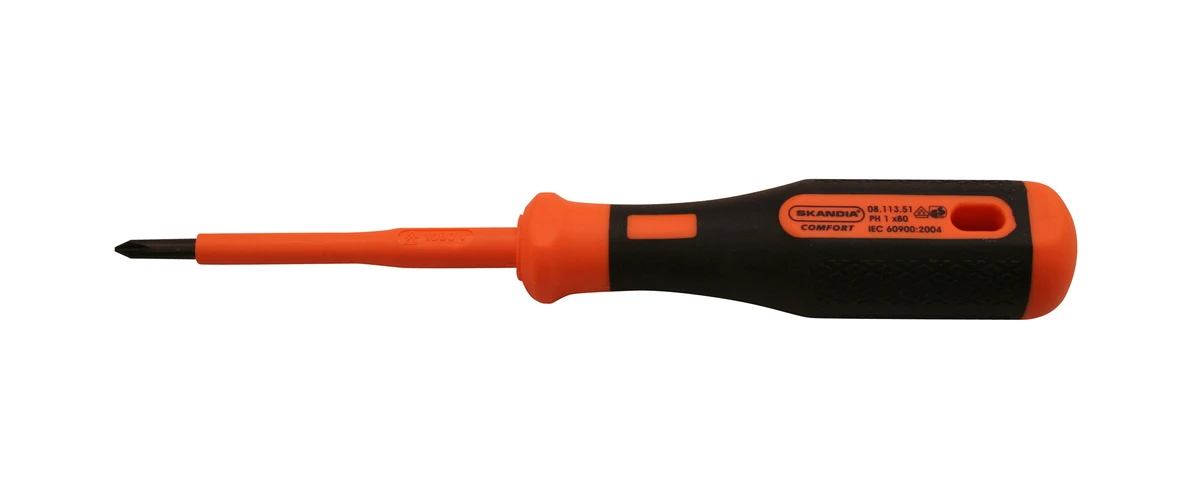 Skandia Schroevendraaier VDE PH 1,0x80 mm