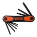 Skandia Inbussleutelset Torx Inklapbaar T9-T40 8-delig