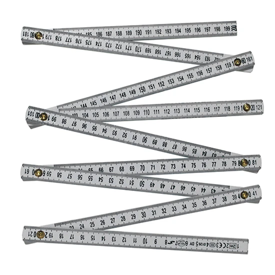 Skandia Duimstok Wit 2m 10-delig