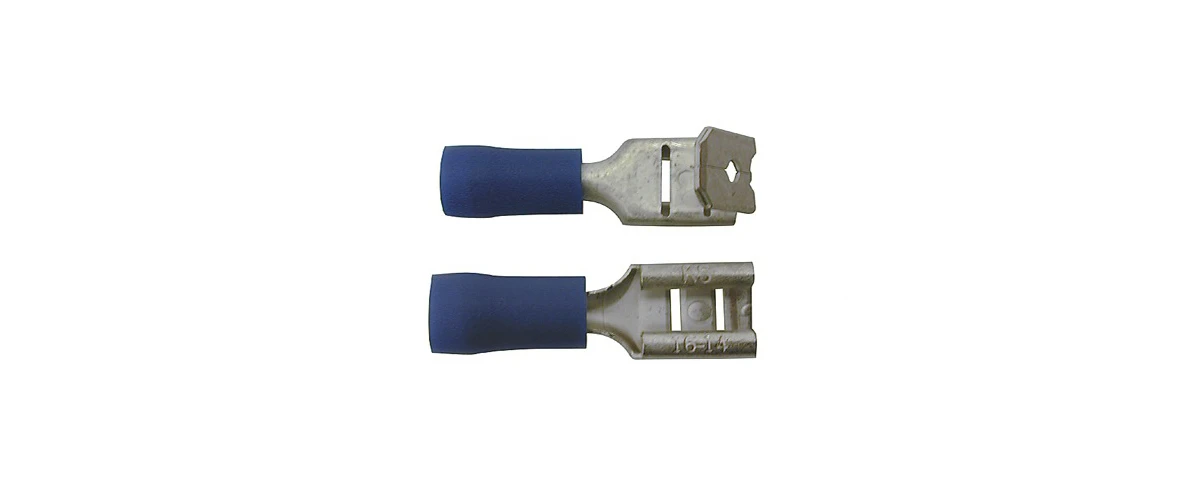 Skandia Aftakvlakstekerhuls blauw 1,5-2,5mm² (10 stuks)