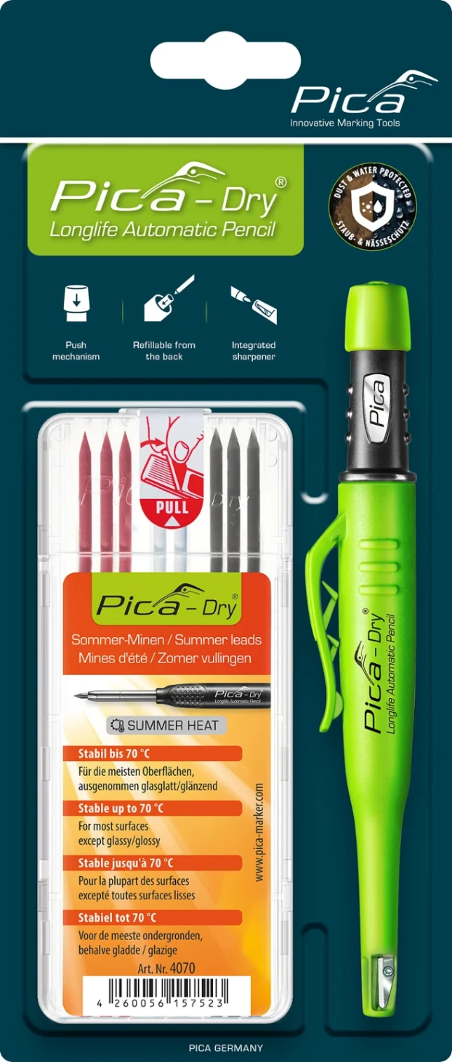 Pica Potlood inclusief navulling Dry