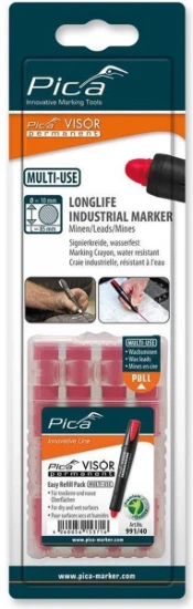Pica VISOR 991/40 Navulling rood (blister)