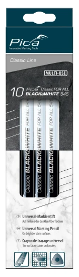 Pica Classic 546/24 Potlood Universeel zwart/wit 23 cm (10 stuks)