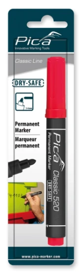 Pica Classic 520/40 Permanent Marker rood - conische punt (blister)