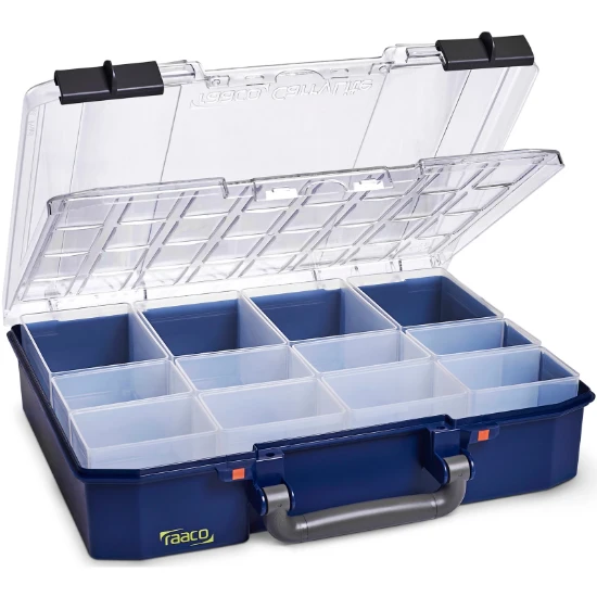 Raaco Assortimentsdoos CarryLite 80 4x8-12 - dubbele deksel u-profiel