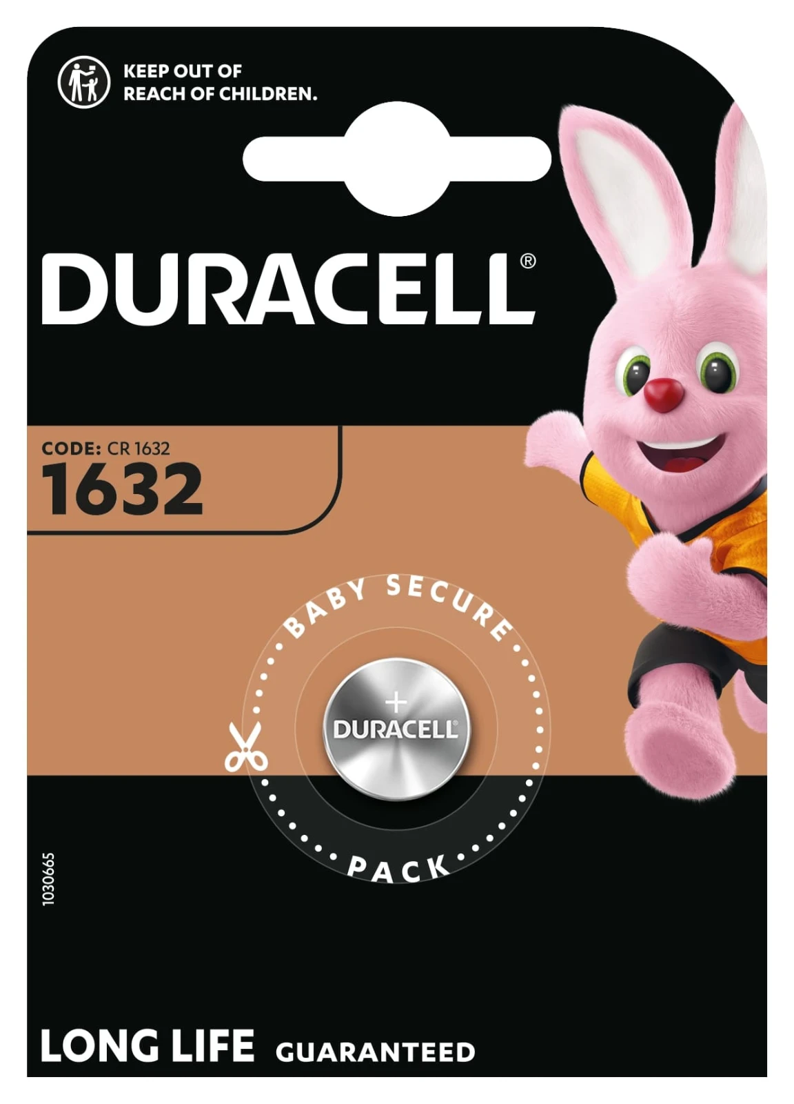 Duracell 1632 Lithium knoopcel batterij (1 stuk)