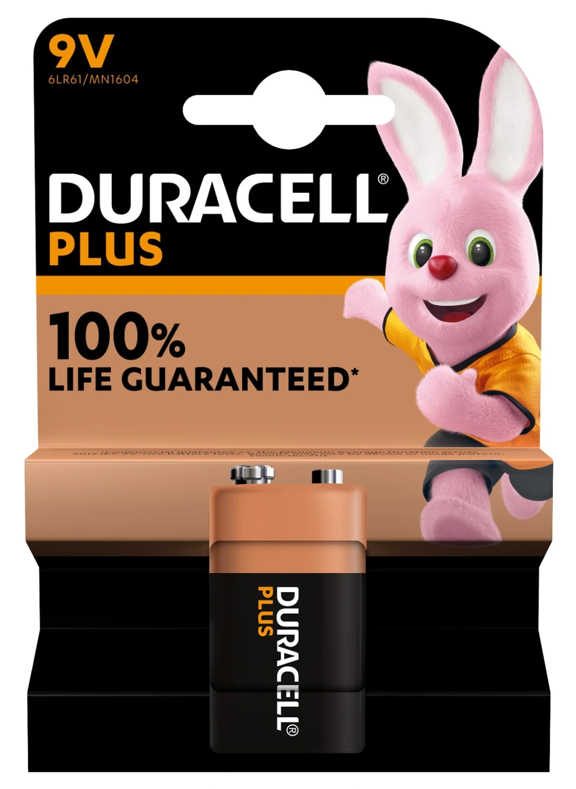 Duracell Plus Alkaline 9V batterij (1 stuk)