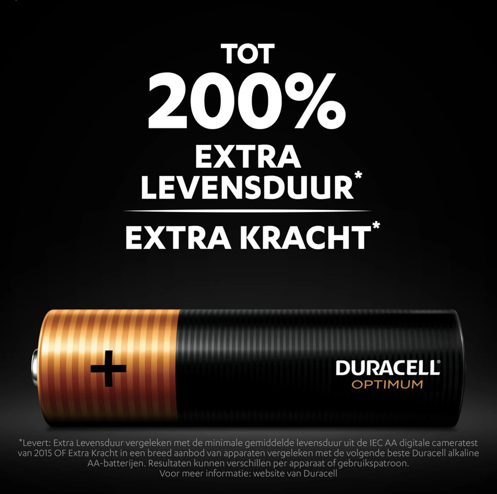 Duracell Optimum Alkaline AA-batterijen (4 stuks)