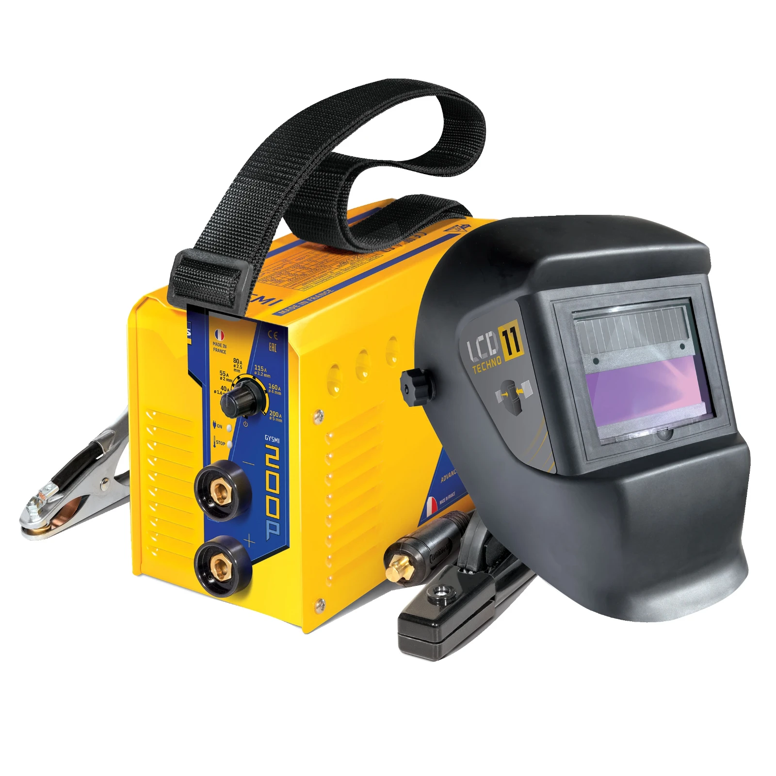 GYS Lasinverter GYSMI 200P & Lashelm LCD Techno 11