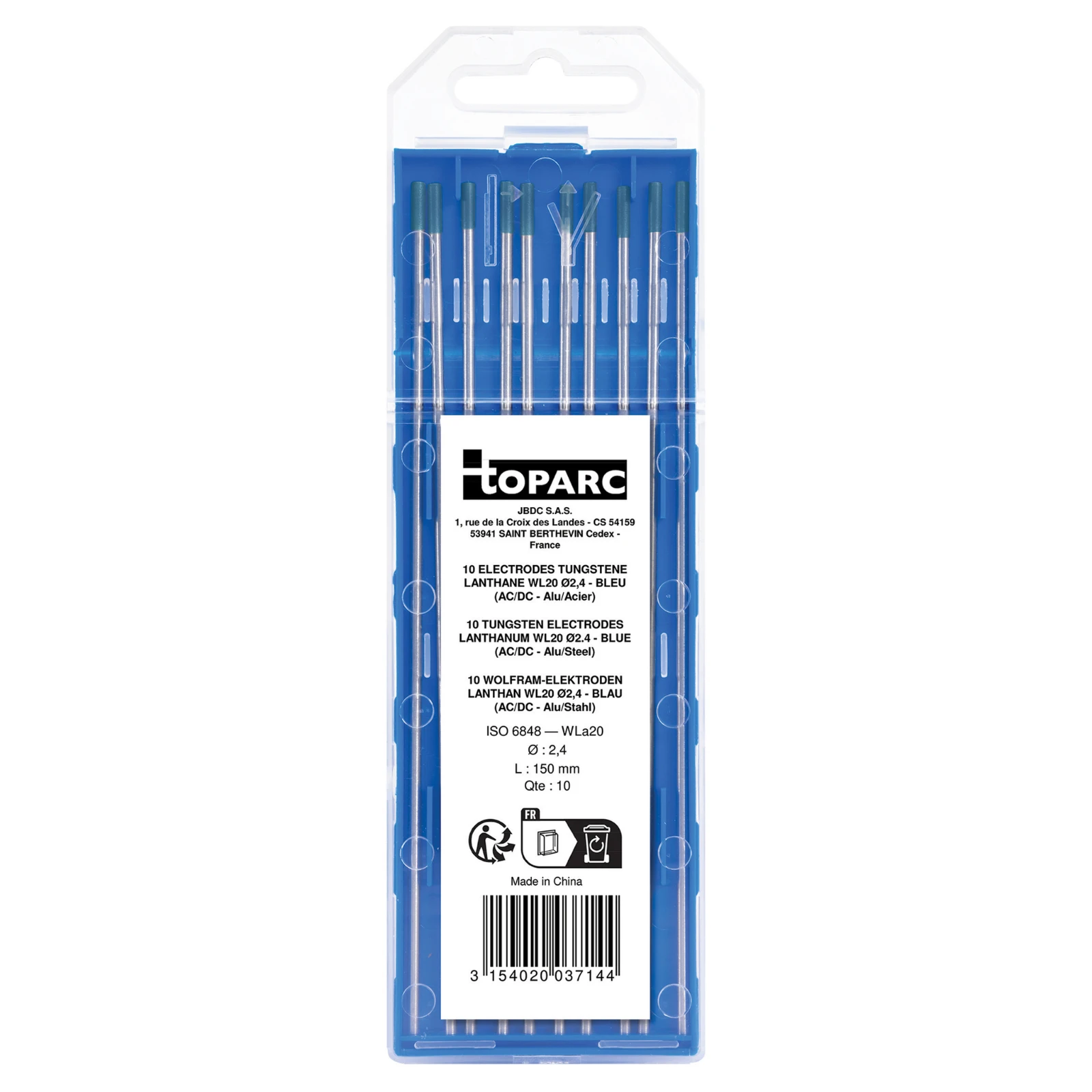 GYS WL20 Lanthaan Wolfraam elektroden O2,4 (10 stuks)