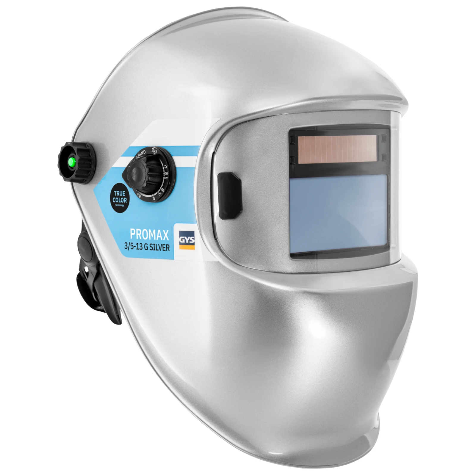 GYS Lashelm LCD Promax 9-13 G True Color zilver