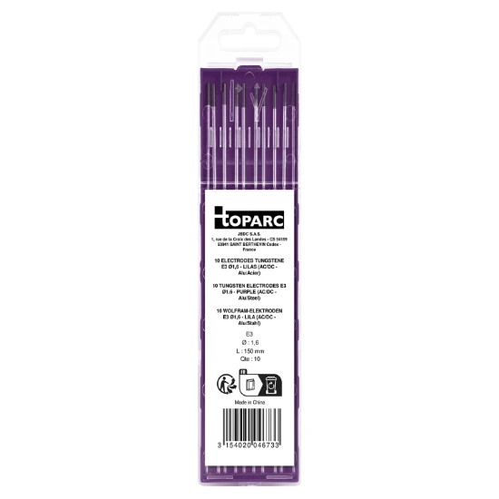 GYS E3 Wolfraam elektroden O1,6 mm (10 stuks)
