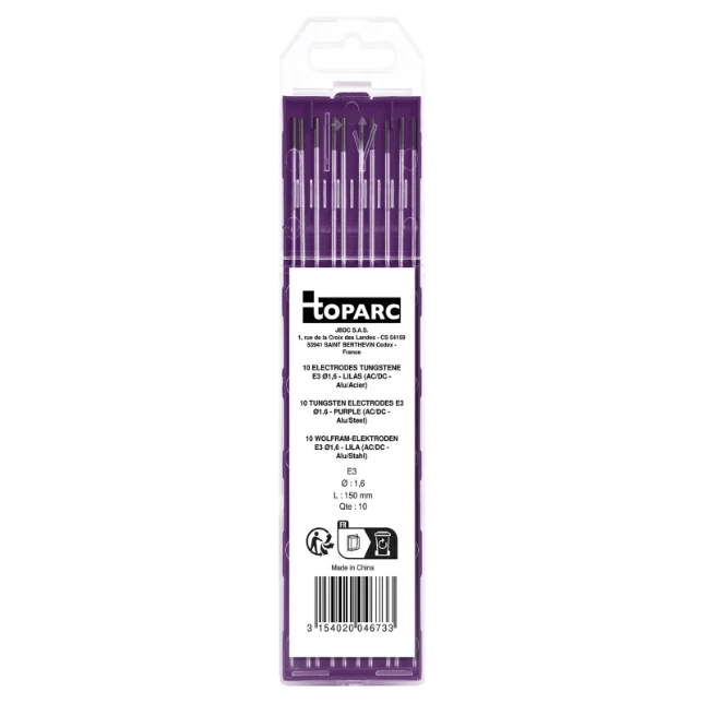 GYS E3 Wolfraam elektroden O1,6 mm (10 stuks)