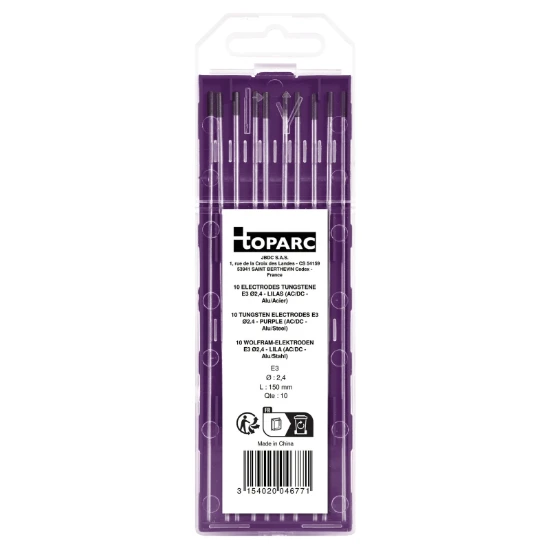 GYS E3 Wolfraam elektroden O2,4 mm (10 stuks)