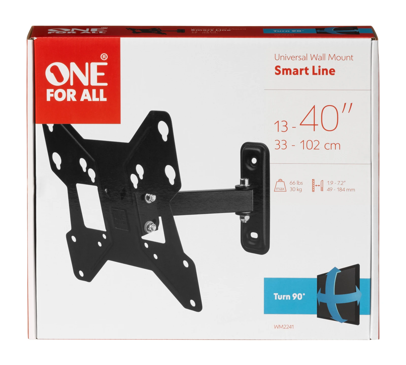 OFA TV Steun, Smart Turn 90, 13-40, 33-102cm,30kg