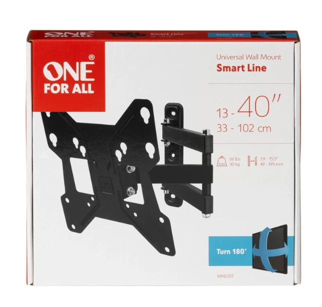 OFA TV Steun, Smart Turn 180, 13-40, 33-102cm,30kg