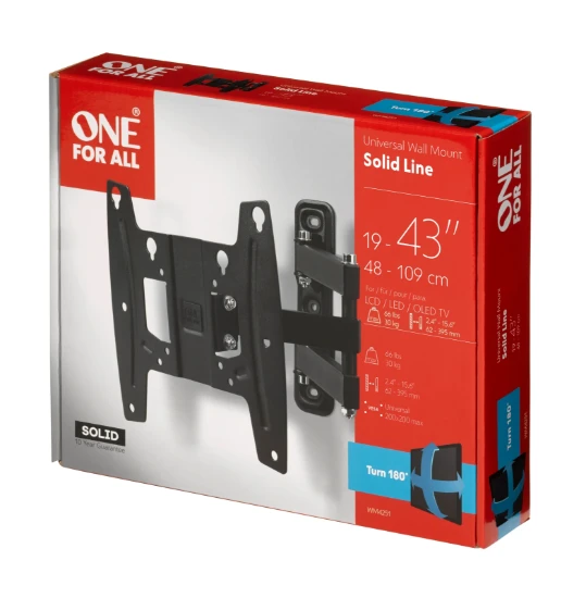 OFA TV Steun, Solid Turn 180, 19-42, 42-107cm,30kg