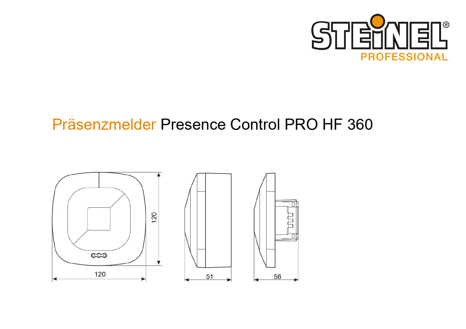Steinel Dét. de présence HF 360 COM1 sai