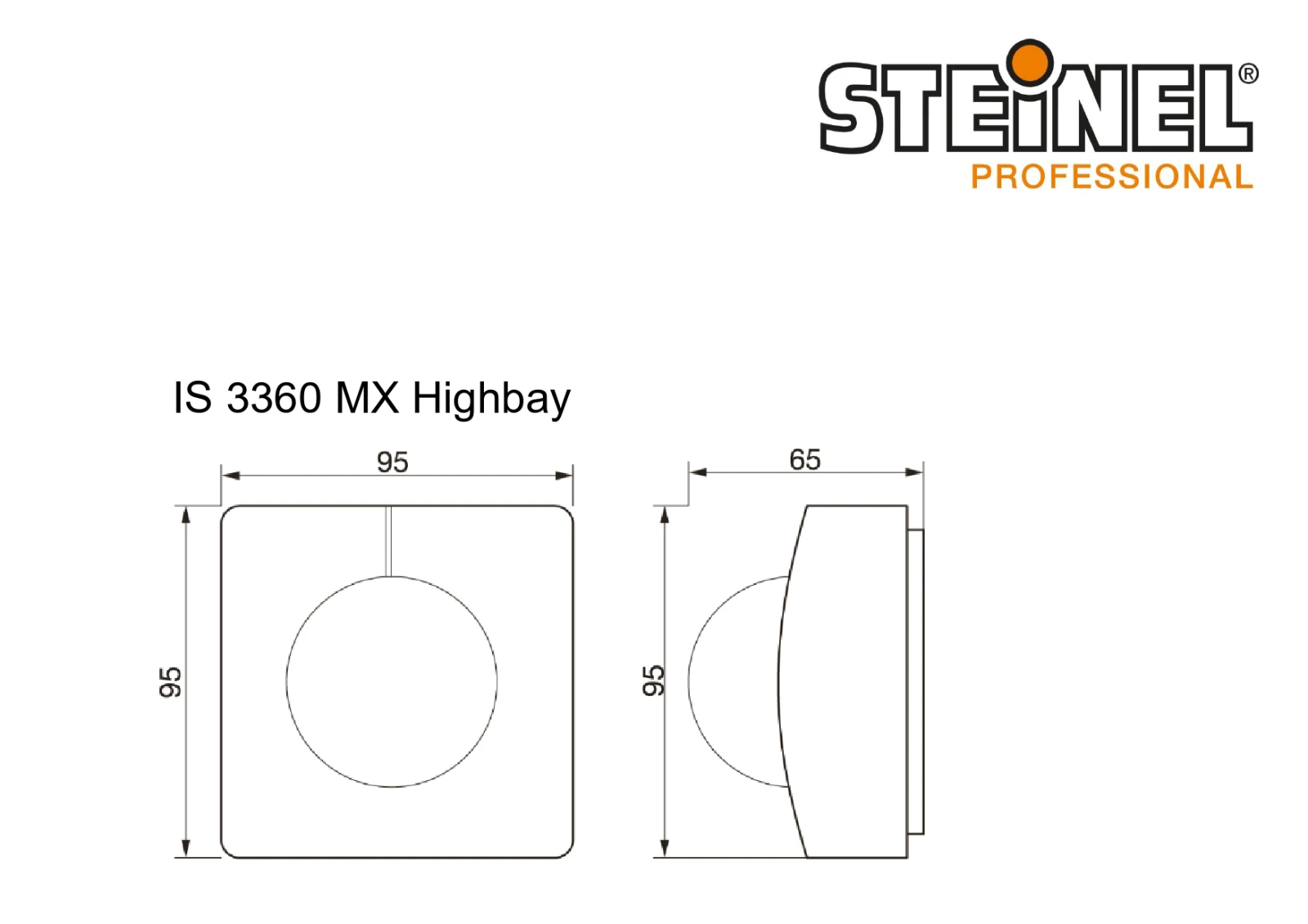 Steinel Bewegingsmelder IS 3360 MX Highbay DALI opbouw