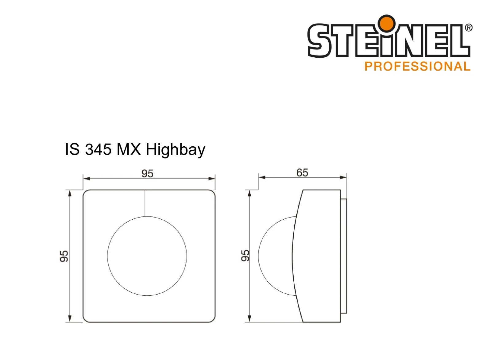 Steinel Dét. de mouv IS 345 MX Highbay DALI sai