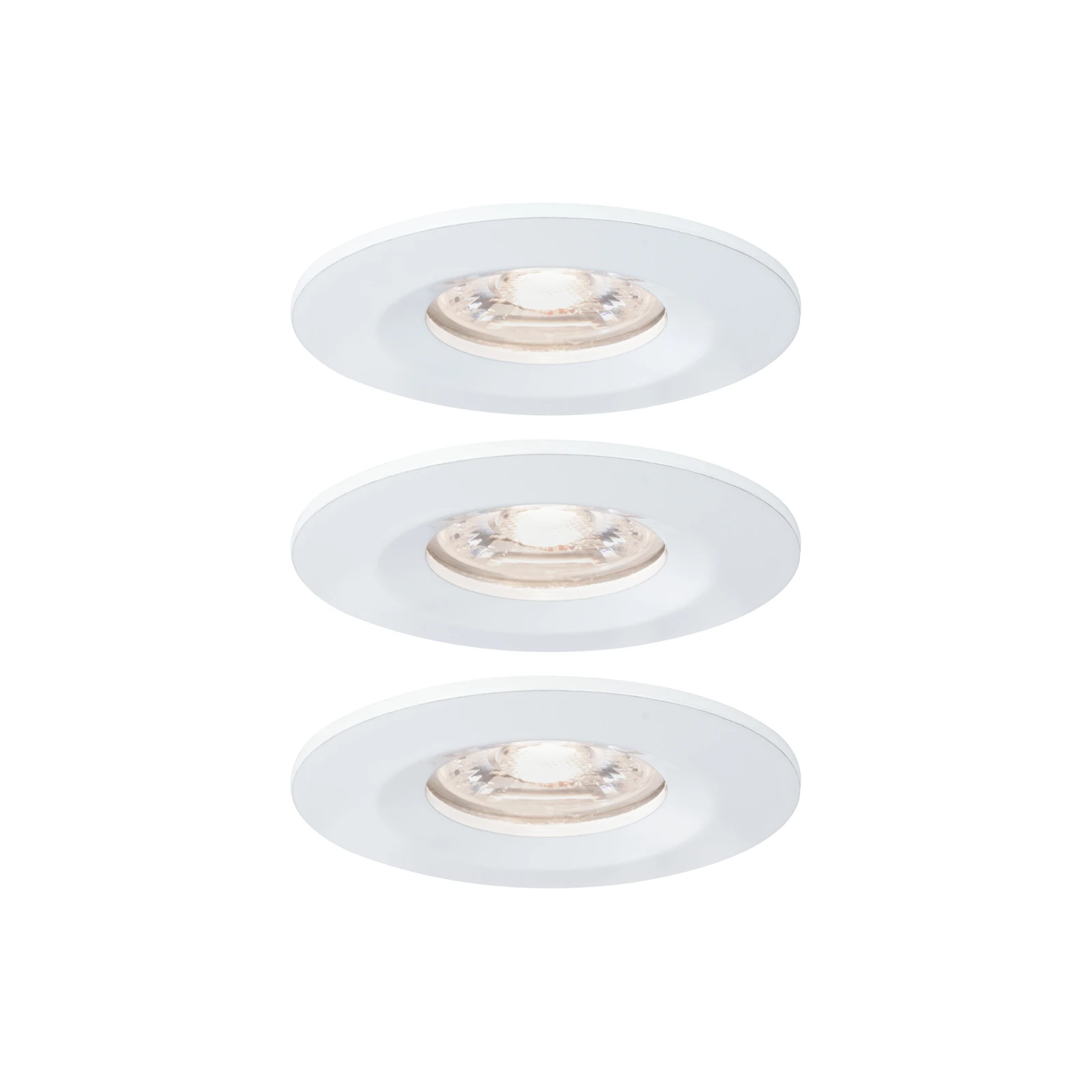 Paulmann LED-inbouwlamp Nova Mini Coin basisset wit O65mm - 3-spots