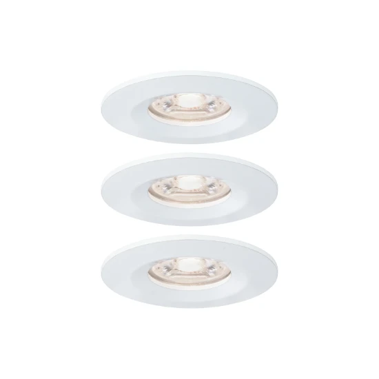 Paulmann LED-inbouwlamp Nova Mini Coin basisset wit O65mm - 3-spots