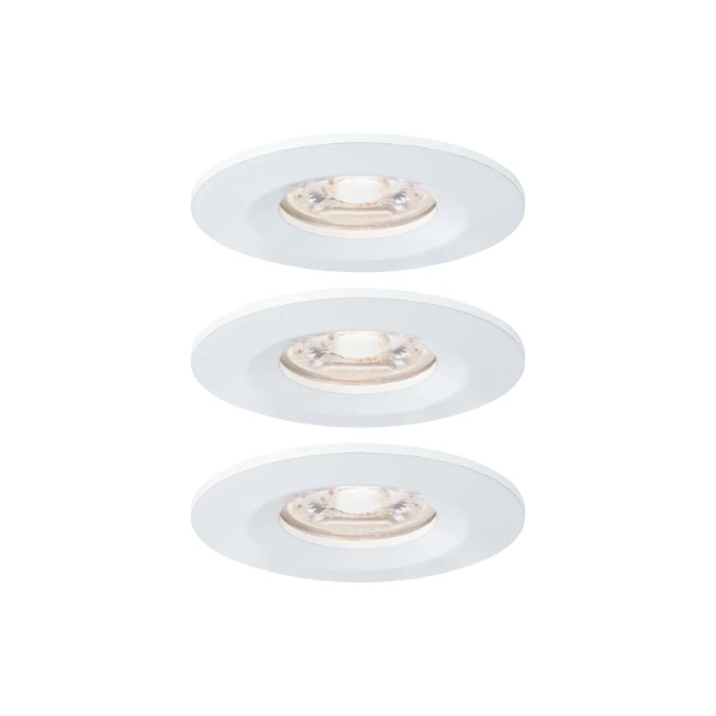 Paulmann LED-inbouwlamp Nova Mini Coin basisset wit O65mm - 3-spots