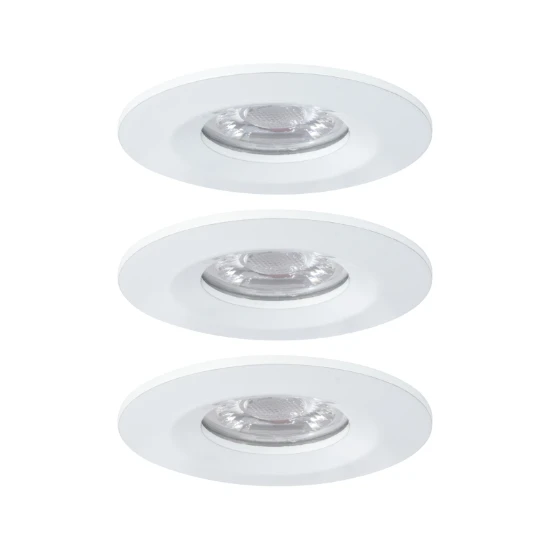 Paulmann LED-inbouwlamp Nova Mini Coin basisset wit O65mm - 3-spots