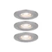 Paulmann LED-inbouwlamp Nova Mini Coin basisset staal O65mm - 3-spots