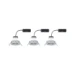 Paulmann LED-inbouwlamp Nova Plus IP44 6W 2700K dimbaar O84mm wit 3-spots