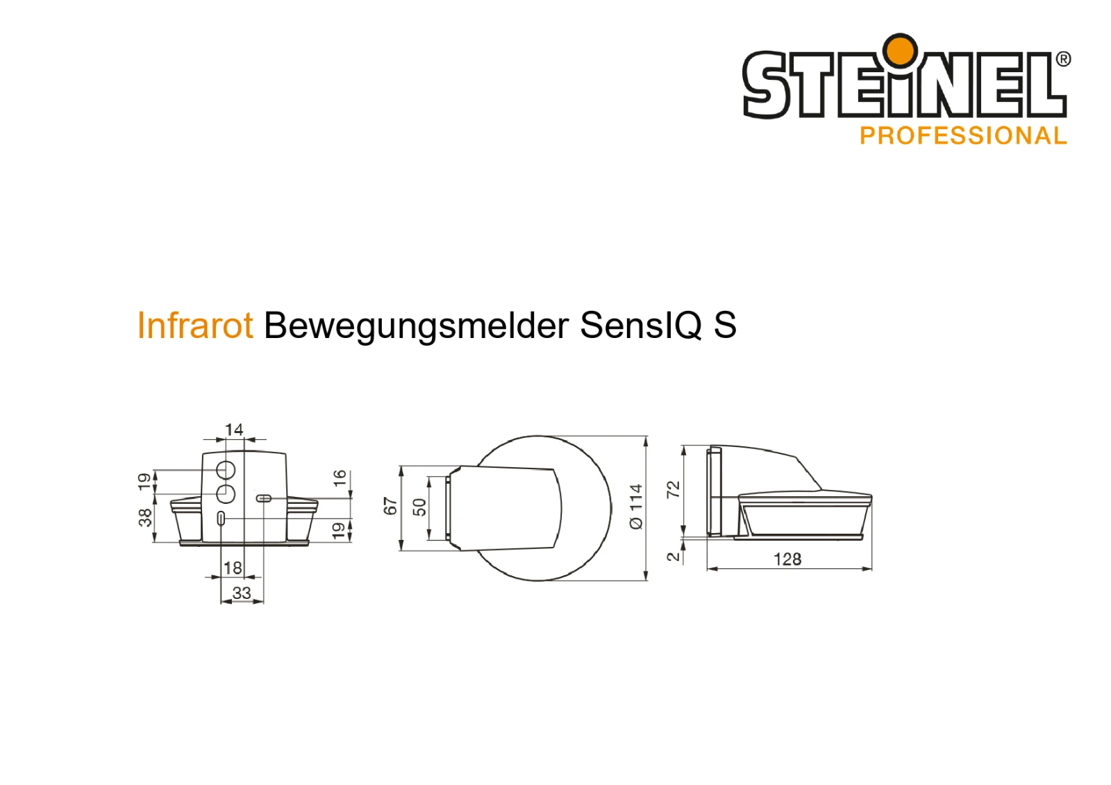 Steinel Bewegingsmelder SensIQ S EVO wit