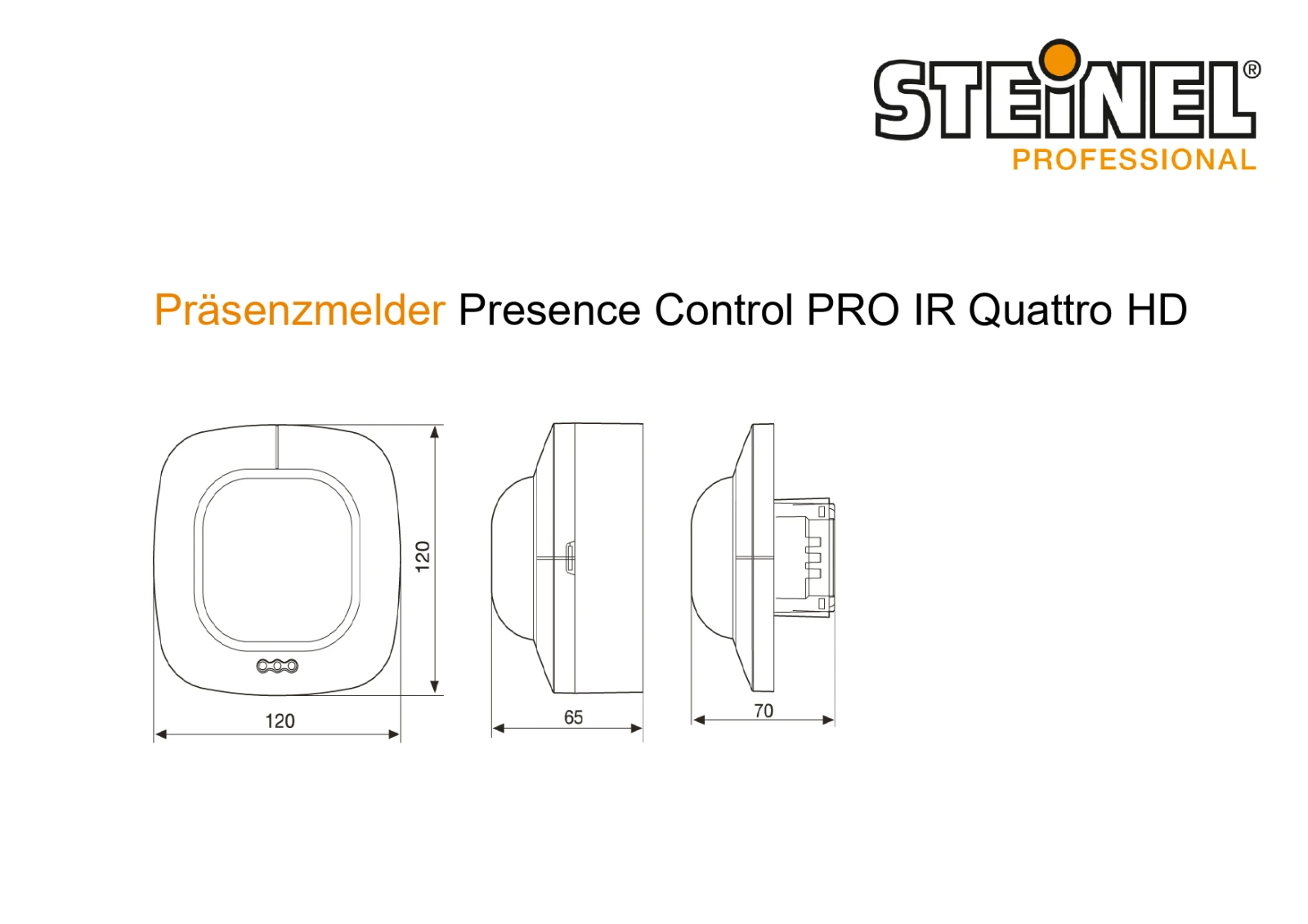 Steinel Dét. de présence IR QUATTRO HD COM1 sai