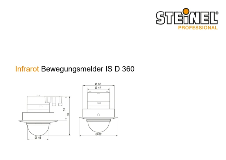Steinel Infrarood-bewegingsmelder IS D360 wit