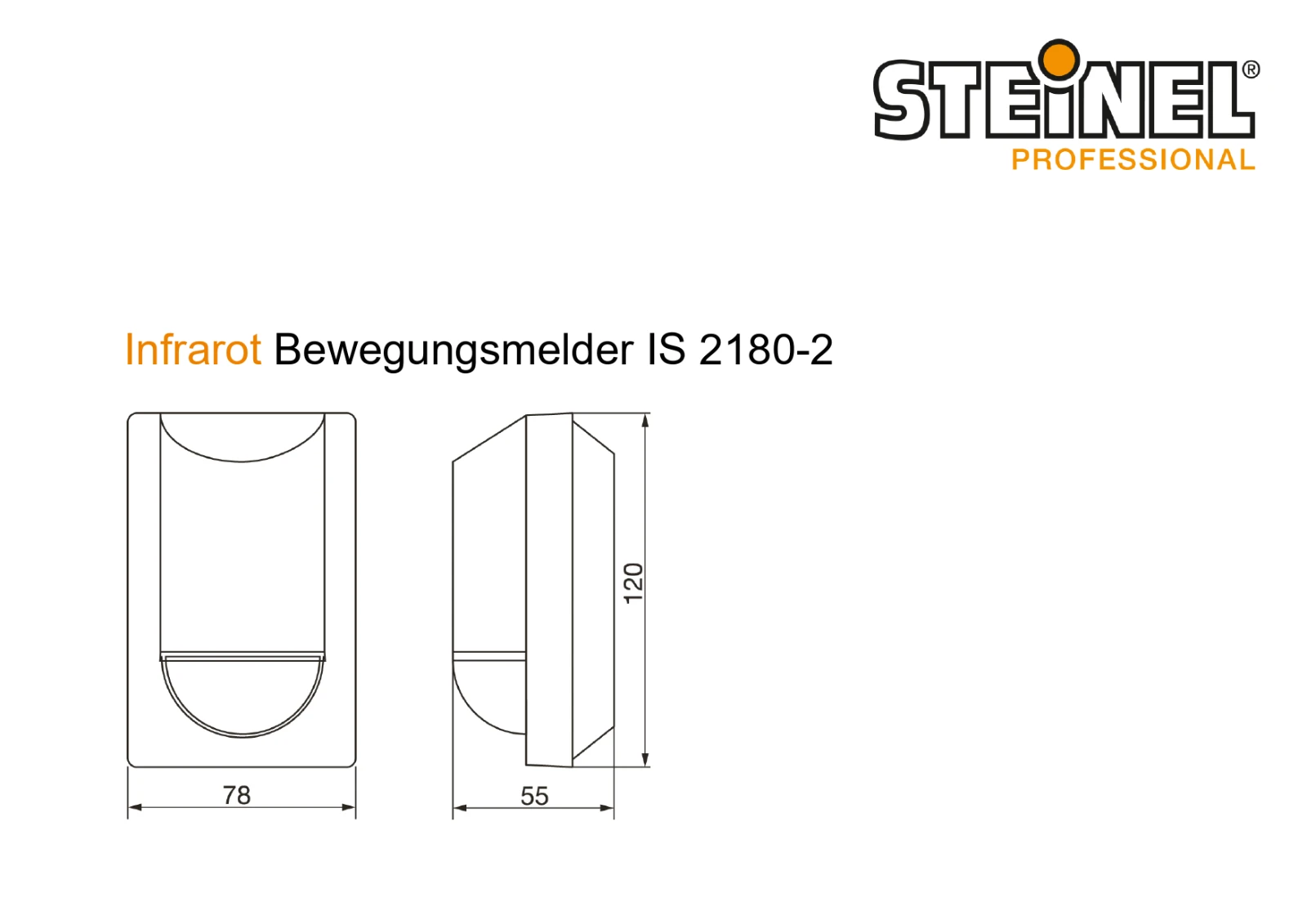Steinel Infrarood-bewegingsmelder IS 2180-2 wit