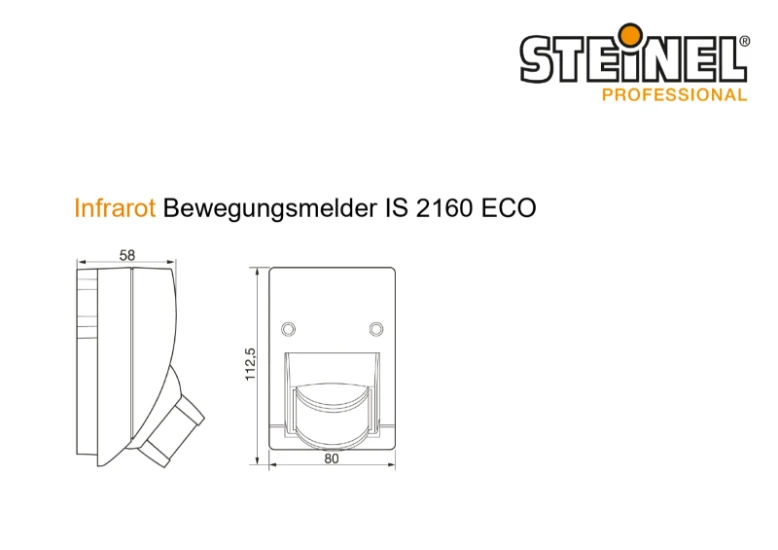 Steinel Dét. de mouv. IR IS2160 ECO blc