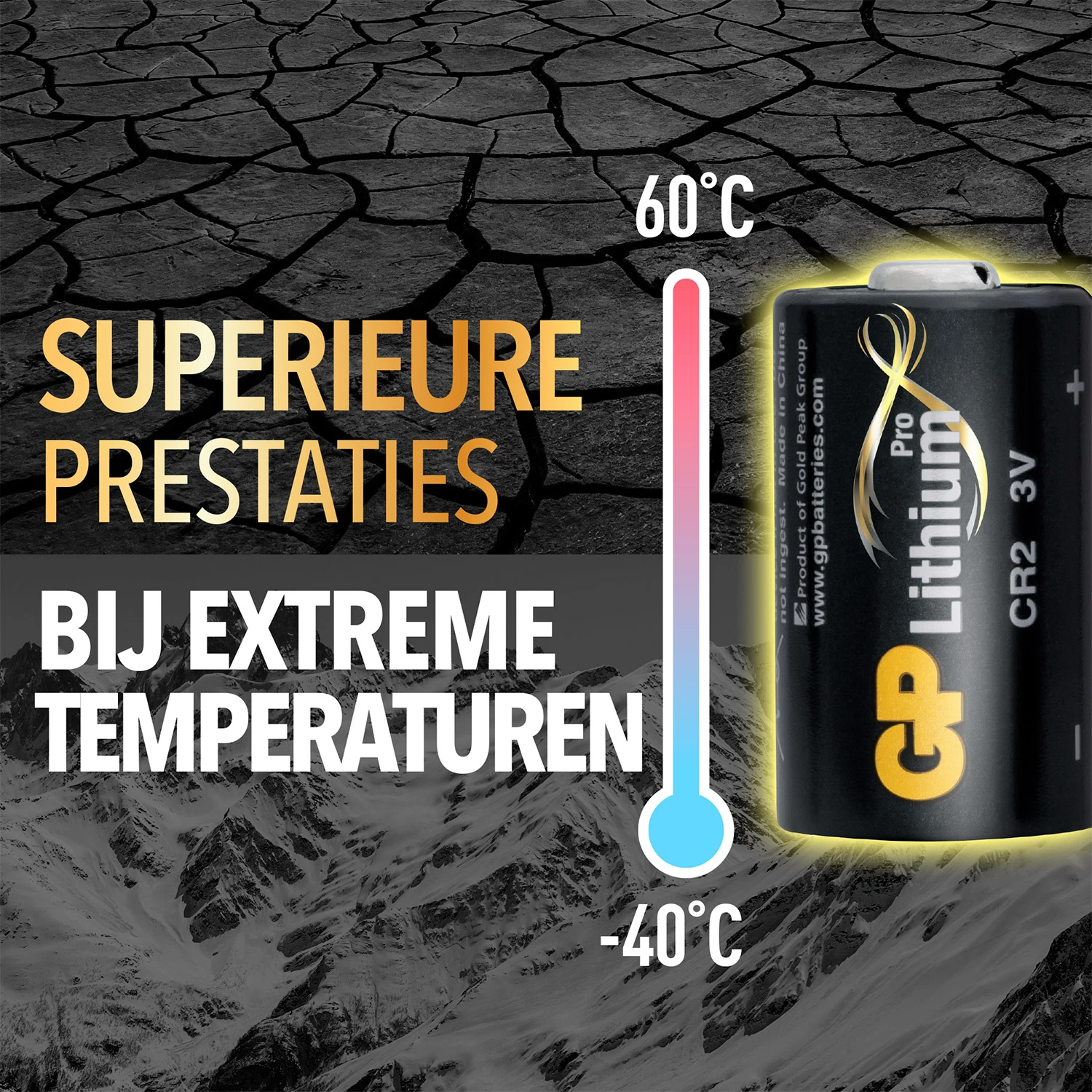 GP CR2 Lithium fotobatterij (1 stuk)