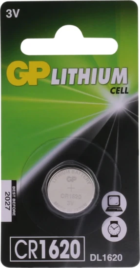 GP CR1620 Lithium knoopcel 3V (1 stuk)