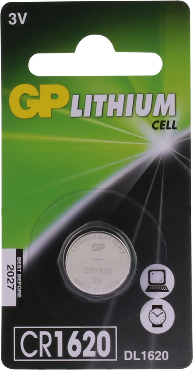 GP CR1620 Lithium knoopcel 3V (1 stuk)