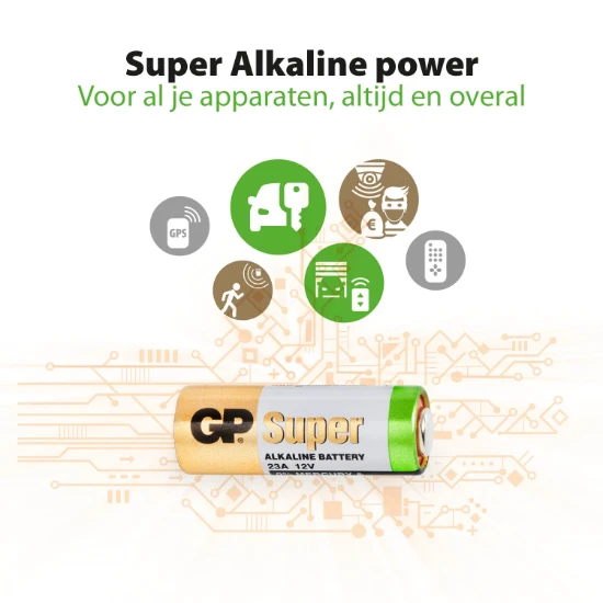 GP 23A Alkaline batterij High Voltage 12V (1 stuk)