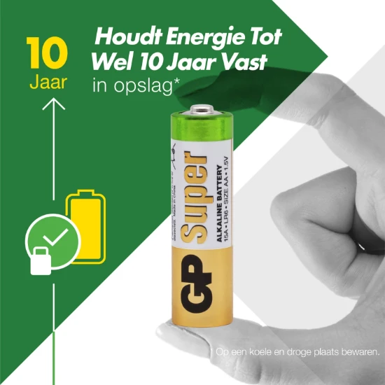 GP AA Alkaline batterij  Super 1,5V (24 stuks)