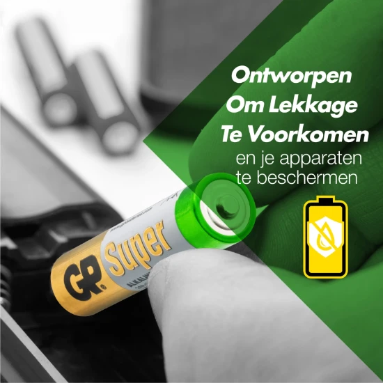 GP AAA Alkaline batterij Super 1,5V (24 stuks)