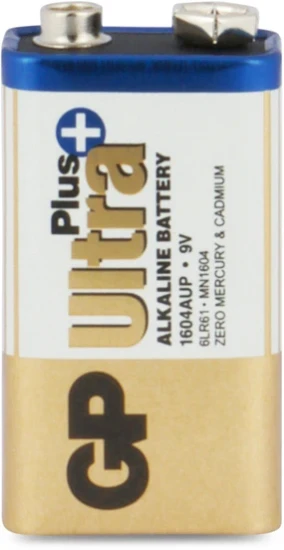 GP 9V Alkaline batterij Ultra Plus 1,5V (1 stuk)