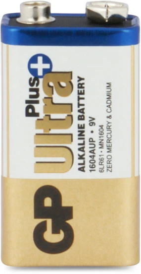 GP 9V Alkaline batterij Ultra Plus 1,5V (1 stuk)