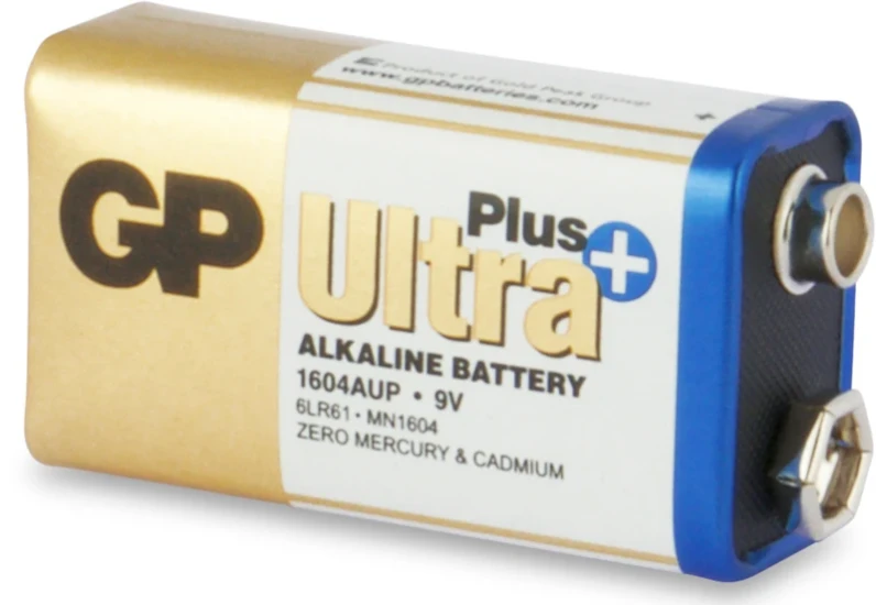 GP 9V Alkaline batterij Ultra Plus 1,5V (1 stuk)