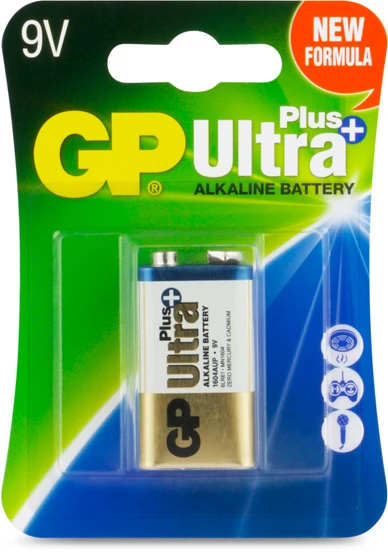 GP 9V Alkaline batterij Ultra Plus 1,5V (1 stuk)