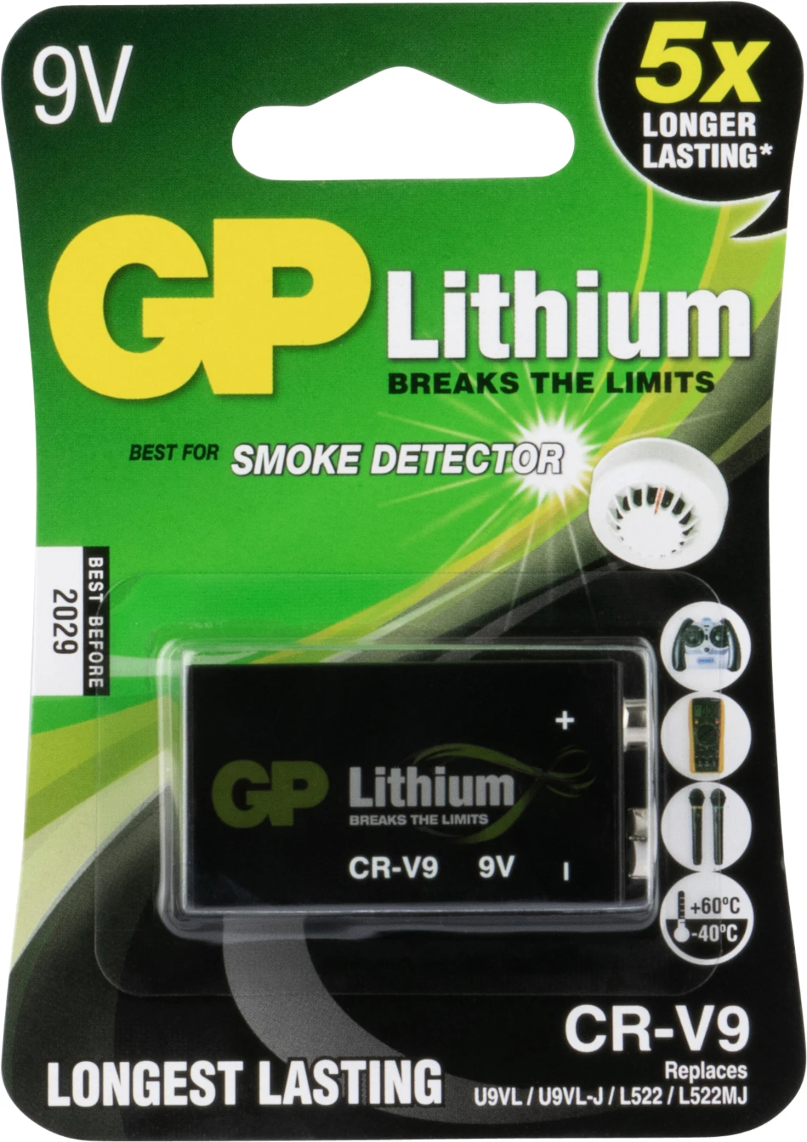 GP 9V Lithium batterij 1,5V (1 stuk)