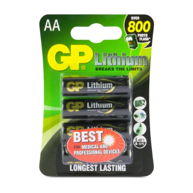 GP AA Lithium batterij 1,5V (4 stuks)